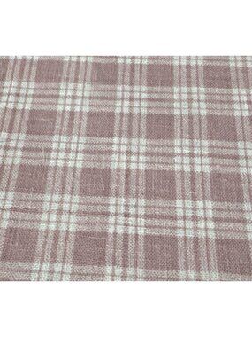 Pink & White Plaid Cotton Fat Quarter Fabric 18x22" Sewing Quilting Material